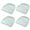 Light Blue, variant on Set of 4 Dining Chair Cushions 17.72 x 17.72 Inches Non Seat Pads with Ties Comfortable Foam Kitchen Chair Covers Indoor Use for Home Dining Room Office Restaurant