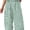 Green, variant on Wrongduck Womens Cotton 2 Piece Set Plaid Sleeveless Top Wide Leg Pants Summer Lounge Outfit Matching Vacation Travel Casual Outfit 2026