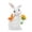 1White, variant on Solar Garden Outdoor Statues Rabbit,Resin Bunny Figurine Decorations with Solar Lights - Solar-powered Rabbit Lamp,Lawn Decor for Patio,Balcony – Yard Ornament Gifts for Mom and Women
