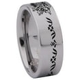 thumbnail image 3 of Rosemaling Tungsten Carbide Ring, 3 of 9
