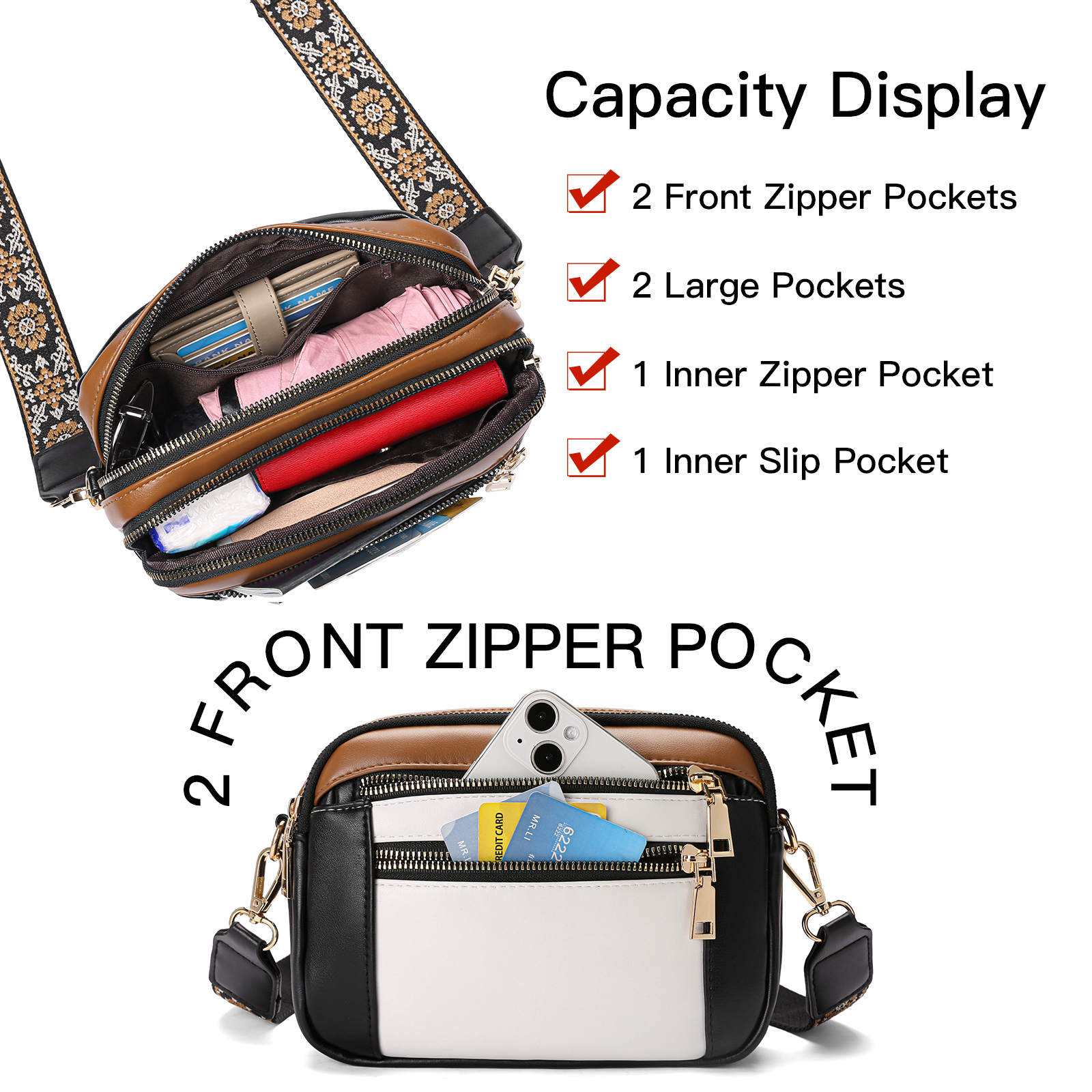 GAEKEAO Small Leather Crossbody Bag for Women photo 6