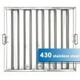 thumbnail image 2 of EastVita Commercial Hood Filters 19.5x15.5 Inch,430 Stainless Steel 5 Groove,Pack of 6,Range Hood Filters for Restaurant Kitchen Exhaust Hood, 2 of 7