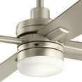 thumbnail image 3 of 330140NI Kichler Lighting Lija - Ceiling Fan with Light Kit - with Transitional inspirations - 14.25 inches tall by 52 inches wide-Brushed Nickel, 3 of 5