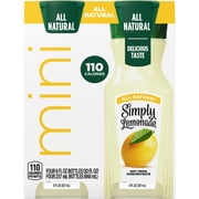 Pack of 2 SIMPLY Mini Lemonade 4pk, 32 FZ