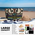 thumbnail image 6 of KLL Boho Owl Print Large Beach Tote Bag Women Waterproof Sandproof Zipper Beach Tote Bag for Pool Gym Grocery Travel with Wet Pocket, 6 of 7