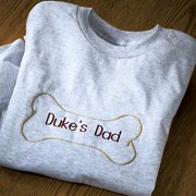 Personalized Dog Bone Embroidered T-Shirt