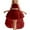 Brick Red, variant on Newborn Girls' Dress Halter Sleeveless Tiered Ball Gown Kids Stylish Solid Maxi Party Princess Dresses Gold,Sized 3-6 M