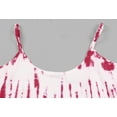 thumbnail image 5 of HAPPY BAY Women's Flowy Cover Ups Sleeveless Beach Tunic 1X-2X Pink, Tie Dye, 5 of 7