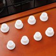 thumbnail image 2 of ColoMX Tapones de silicona de repuesto para saleros y pimenteros, tapas redondas blancas reutilizables para botellas, ollas y pipas, aptos para botellas de condimentos, juego de veinticinco., 2 of 7