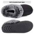 thumbnail image 6 of HomeTop Women's Classic Microsuede Memory Foam Slippers Durable Rubber Sole with Warm Faux Fur Collar, 6 of 8