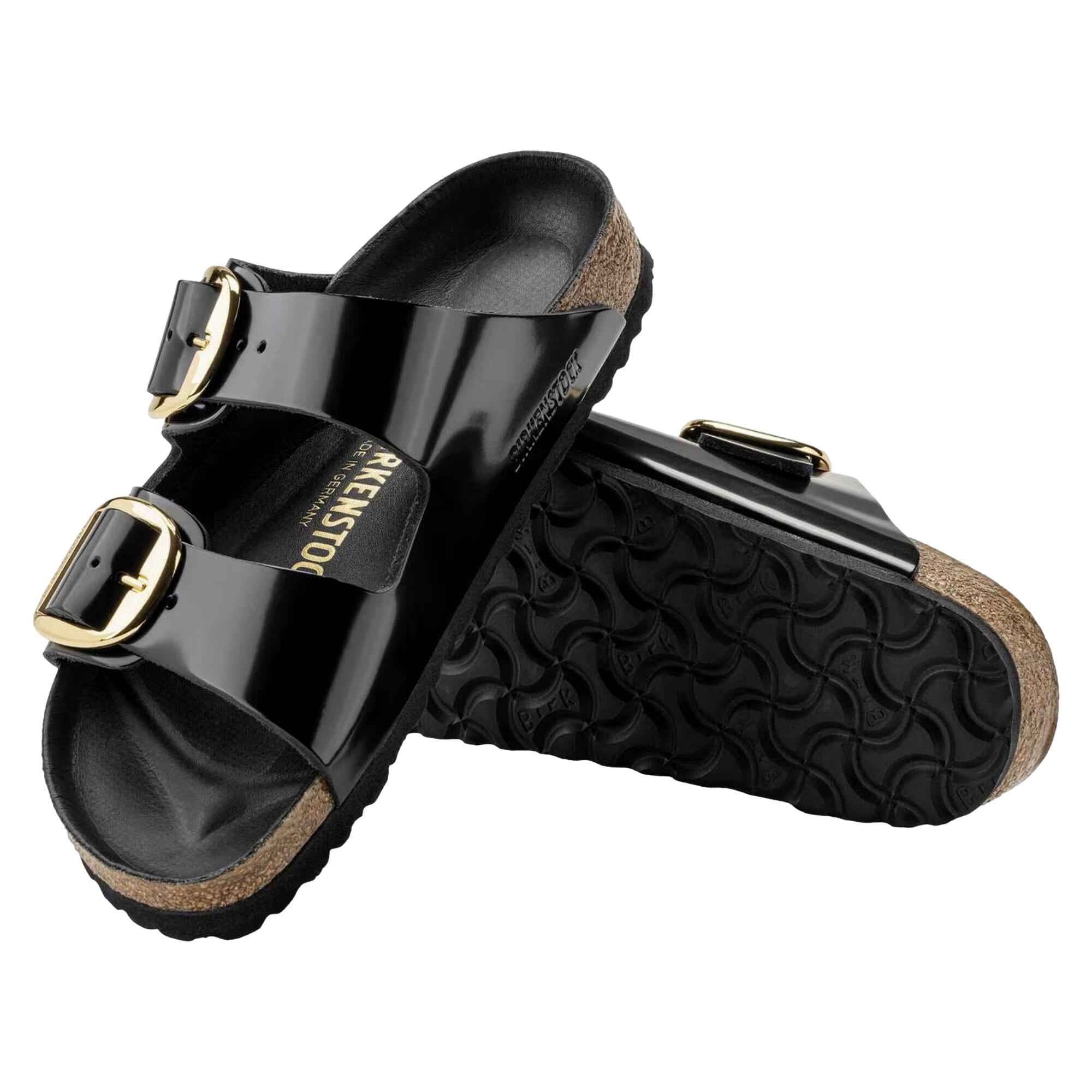 Birkenstock Arizona Big Buckle High-Shine Black  1027840 Women's Size 42