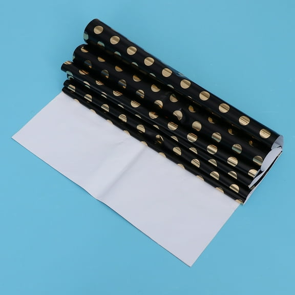 FELTECHELECTR 5Pcs Dots Wrapping Paper for Wedding and Retirement 19.7x27.6in