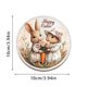 thumbnail image 3 of CaiYueKe Easter Bunny Wooden Coasters Heat Resistant Cup Mats for Dining Table Kitchen Decor Insulating Drinkware Protectors Cute Spring Home Decorations, 3 of 7