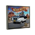 thumbnail image 4 of Stupell Industries Metro Mutts Vintage Car Transportation Painting Gray Floater Framed Canvas Art Print Wall Art, 31 x 25, 4 of 10