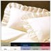 Fresh Ideas Ruffled 2-Pack Poplin Pillow Sham Set, White, King