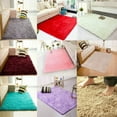 thumbnail image 2 of Fluffy Bedroom Rug for Kids Room Living Room, Floor Carpet Modern Indoor Bedroom Decor Rug, 15.75 x 23.62 inch, Light Purple, 2 of 7