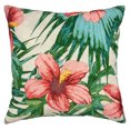 thumbnail image 2 of Better Homes & Garden Hello Reversible Tropical Outdoor Pillow with Satin Embroidery, 19" x 19", 1 per pack, 2 of 8