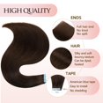 thumbnail image 3 of Extensiones de cabello AGMITY 100% cabello humano Remy con cinta adhesiva, 45 cm, 3 of 6