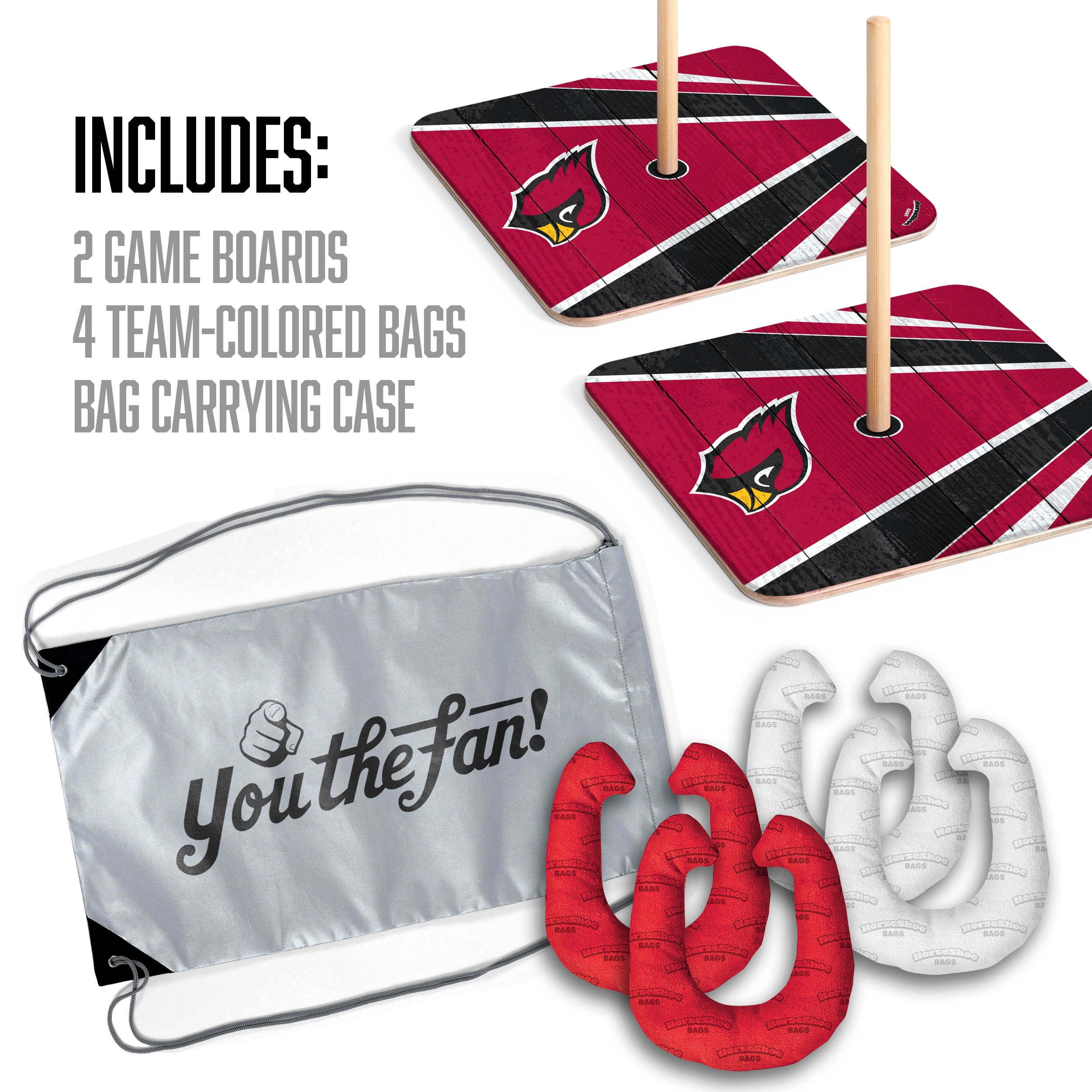 YouTheFan NFL Arizona Cardinals HorseShoe Bags