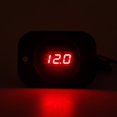 thumbnail image 3 of Huggegwe Voltmètre Numérique Étanche LED Rouge/bleu/vert 12V-24V pour Voiture Auto Moto (Rouge) U2537-2022, 3 of 9