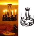 thumbnail image 3 of Chandelier Bedroom Ceiling Lamp Miniature Furniture Model Doll Houses Accessory Realistic Lighting Toy Playset 1:12, 3 of 7