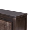 thumbnail image 6 of Teamson Home Hatteras Modern Over Toilet Storage Cabinet with Rattan Doors & Shelves, Bathroom Organizer with Solid Wood, 6 of 13