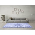 thumbnail image 3 of Ahgly Company Indoor Rectangle Persian Blue Traditional Area Rugs, 2' x 4', 3 of 4