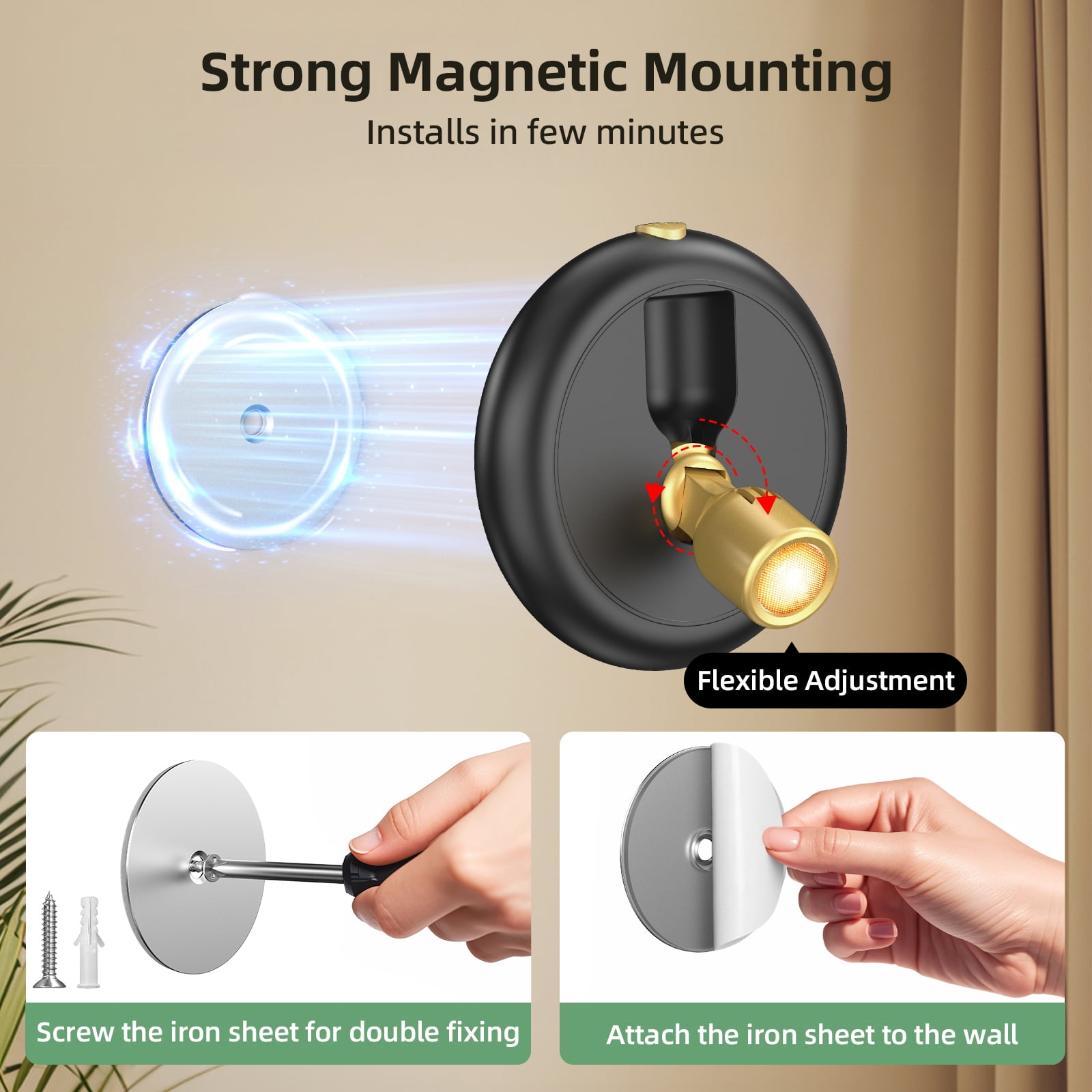 SZRSTH LED Spotlight Indoor - 2Pcs Battery Spot Light with Dimmable Timer Remote for Wall Display Painting Dartboard Artwork Accent
