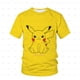 thumbnail image 1 of Verano 2022, ropa de moda de Pokémon para niños, camisetas de Pikachu de manga corta para niños, sudaderas para niños, ropa informal, camisetas geniales para niños 100 Gao Jinjia LED, 1 of 2