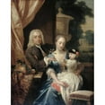 thumbnail image 2 of Philip van Dijk 15x18 Gold Ornate Wood Frame and Double Matted Museum Art Print Titled - Isaac Parker, His Wife Justina Johanna Ramskrammer and Their Son Willem Alexander (1740-1747) (1742), 2 of 4