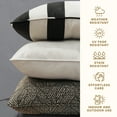 thumbnail image 6 of Honeycomb Textured Solid Indigo Blue Square Toss Pillow Slipcover (2-Pack), 6 of 8