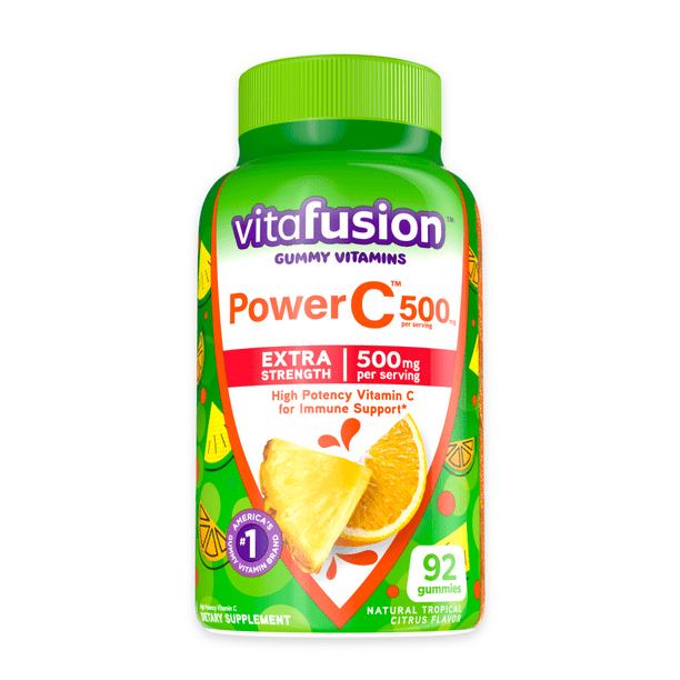 vitafusion Extra Strength Power C Gummy Vitamins, Tropical Citrus Flavored Immune Support (1