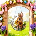 thumbnail image 2 of SIYTUAU Easter Acrylic Bunny Hanging Door Window Garden Hanging Decoration Holiday Decorations Props With Sleek Design And Clean Lines, 2 of 9