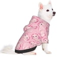 thumbnail image 2 of Fotbe happy baby axolotls Sudadera con Estampado para Perros Pequeños – Suéter con Capucha para Mascotas, Tela Suave de Forro Polar con Bolsillo-Small, 2 of 7