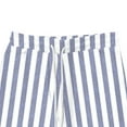 thumbnail image 4 of Women's Shorts Plus Size $5 Casual Stripe Elastic Loose Shorts Straight Wide Leg Trousers With Pocket Half Shorts Pants, 4 of 4