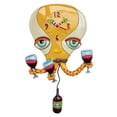 thumbnail image 1 of Allen Designs Pieuvre Happy Hour Peinte à la Main Pendule Horloge Murale, 1 of 4