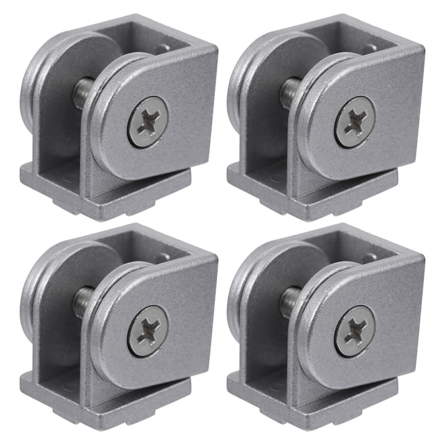 4 Pcs Connecteur de Pivot Flexible en Alliage de Zinc pour Profil d'Extrusion en Aluminium