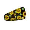 thumbnail image 2 of Gymayou Boho Flower Headbands for Women Fashion Wide Headband Yoga Workout Head Bands Hair Accessories Beige, 2 of 2