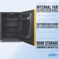 thumbnail image 3 of Summit 24" Built-In Refrigerator, 4.8 cu.ft., ADA Compliant, Undercounter, Yellow, Stainless Steel - AL54Y, 3 of 5