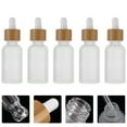 thumbnail image 3 of 5Pcs Glass Dropper Bottles Essential Oil Bottles with Bamboo Lid Portable Dropper Bottles, 3 of 7