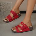 thumbnail image 6 of Censtreet Women’s Flat Trendy Dressy Womans Summer Wedge Sandals with Comfortable Flatform Arch Support Walking Outdoor, 6 of 8