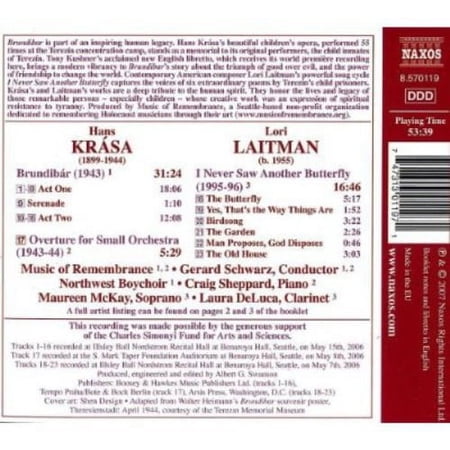 Gerard Schwarz - Brundibar - Music & Performance - CD