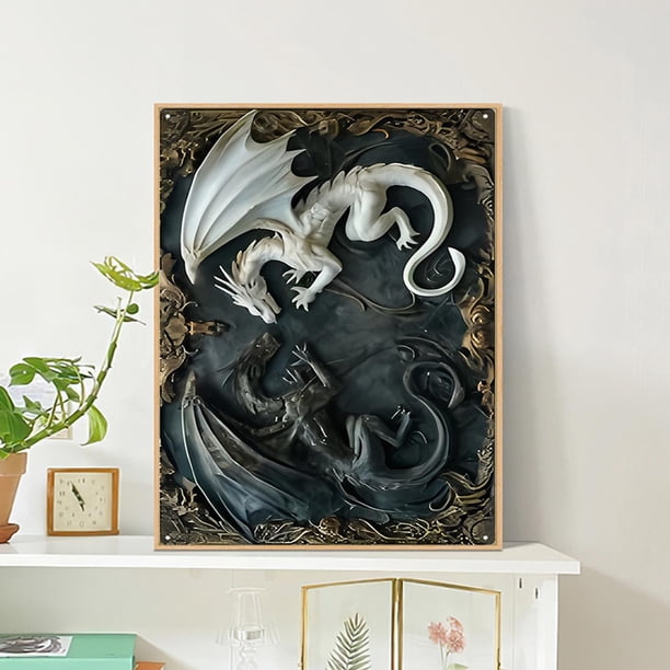 Lámina Metálica Decorativa de Hierro Forjado, Resistente Al Agua y a Las Quemaduras Solares, Ideal para Colgar En La Pared.