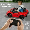 thumbnail image 5 of Best Choice Products Kids 12V Ride-On Car Officially Licensed Lamborghini Revuelto w/ Remote, LED Lights - Red, 5 of 9