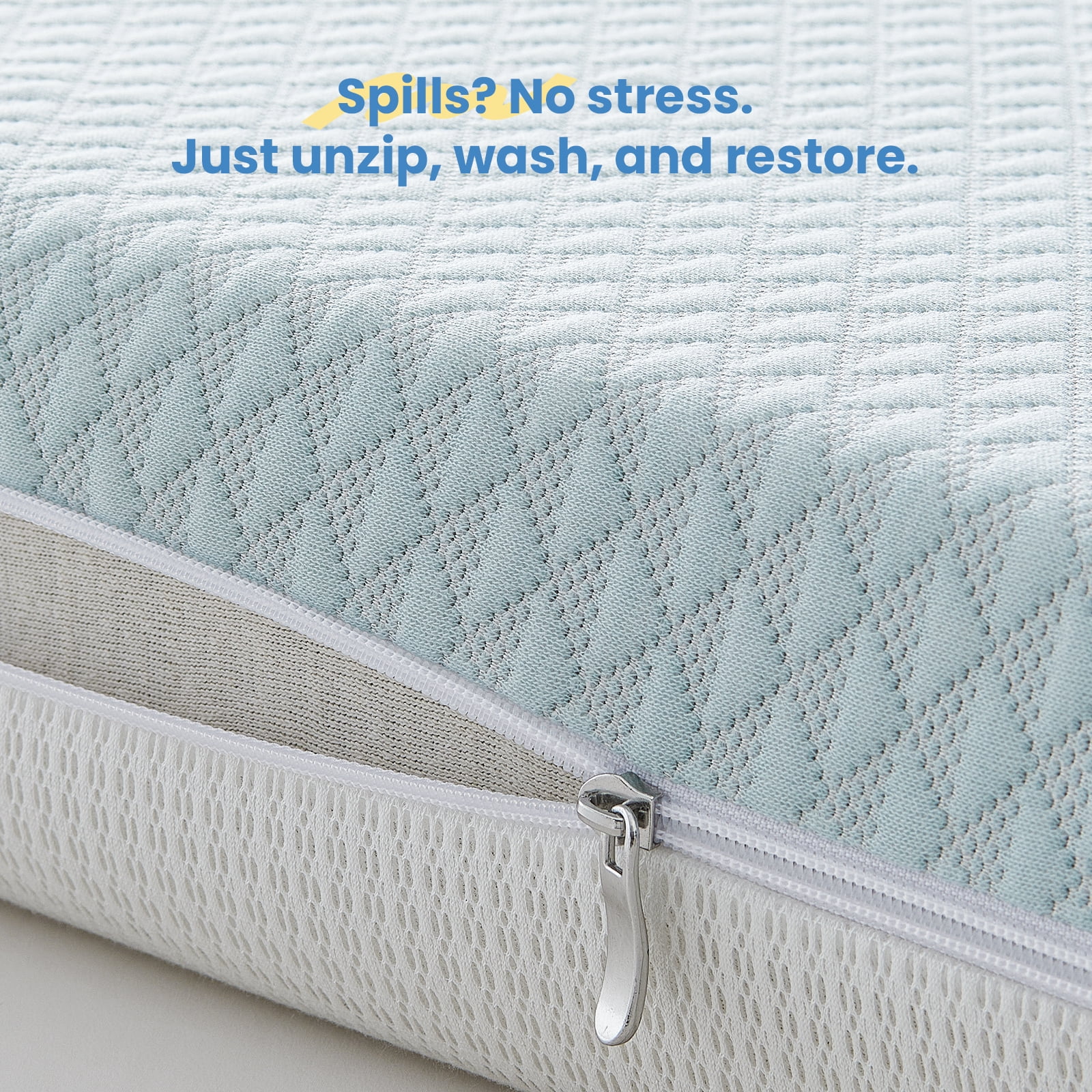 BaybyNest Mini Crib Mattress, Breathable Tencel-Lyocell Cover & Gel Memory Foam for Dual-Sided Infants & Toddlers, Fits Portable Cribs and Playards - 38x24x4 inches