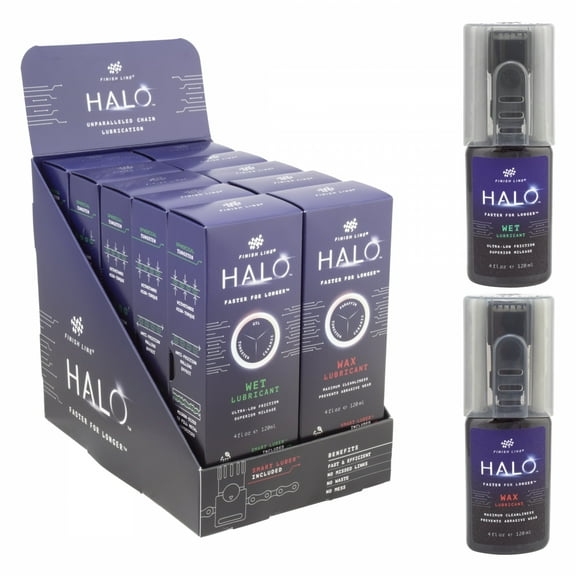 Finish Line Halo Wax   Wet Lubricant Squeeze Bottle 4 oz