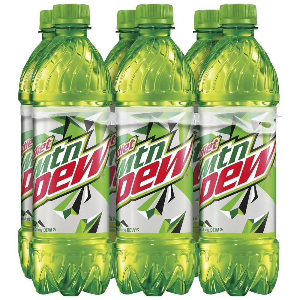 (6 Bottles) Diet Mountain Dew Soda, 16.9 fl oz - Walmart.com - Walmart.com