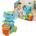 thumbnail image 2 of Musical Walking Elephant Drummer Toy LED Light Up Singing Sensory Education Toy for Kids Learning and, 2 of 8