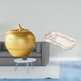 thumbnail image 2 of Figura de fruta de resina moderna, adorno escultural para mesa, estantería, comedor, dormitorio, oficina, con bandeja para servir comida, bandeja de t, 2 of 8