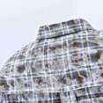 thumbnail image 3 of Blusa y camisa de manga larga con cuello vuelto para hombre, moda informal, botones, bolsillo enrejado, cuello vuelto, camisa de manga larga para hombre, abrigo de poliéster, 3 of 4